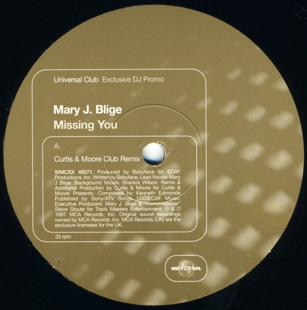 Mary J. Blige - Missing You | Universal Records (WMCSX 48071)