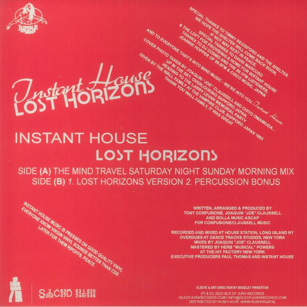 Instant House - Lost Horizons | Isle Of Jura (ISLE016) - 2
