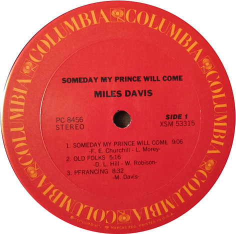 The Miles Davis Sextet - Someday My Prince Will Come | Columbia (PC 8456) - 3