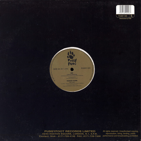 The Codfather / Sie / Naked Funk - Pussy In My Pocket E.P. | Pussyfoot (PUSSY 020) - 2