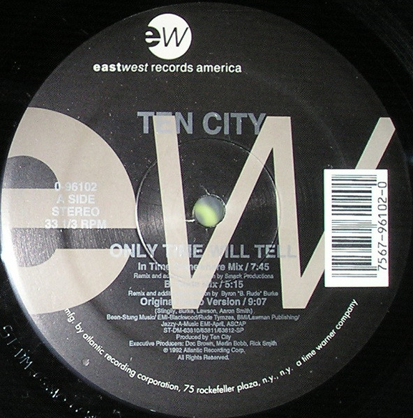 Ten City - Only Time Will Tell | EastWest Records America (0-96102) - main