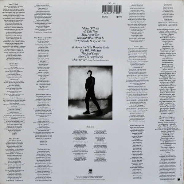 Sting - The Soul Cages | A&M Records (397 150-1) - 2