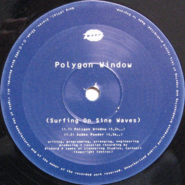 Polygon Window - Surfing On Sine Waves | Warp Records (WARP LP7) - 4