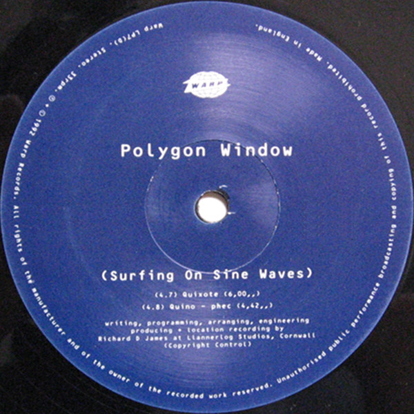Polygon Window - Surfing On Sine Waves | Warp Records (WARP LP7) - 7