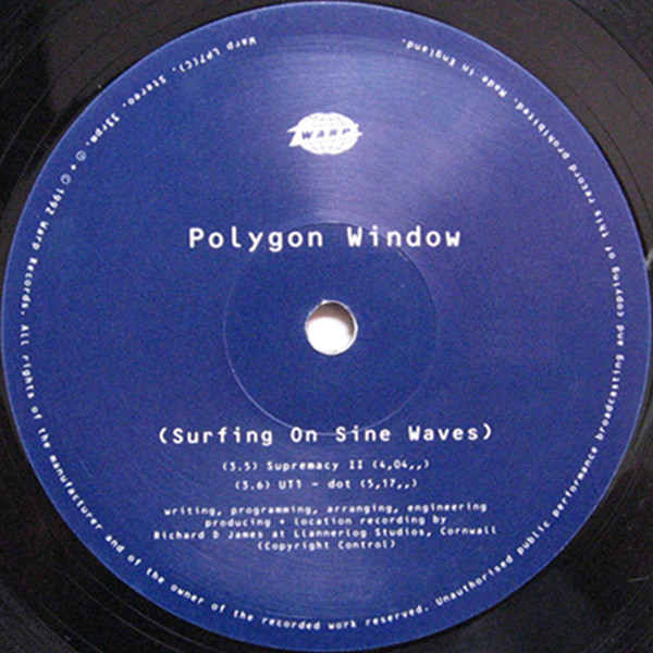 Polygon Window - Surfing On Sine Waves | Warp Records (WARP LP7) - 6