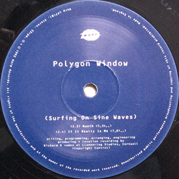 Polygon Window - Surfing On Sine Waves | Warp Records (WARP LP7) - 5