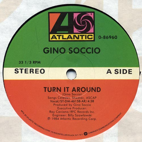 Gino Soccio - Turn It Around | Atlantic (0-86960)
