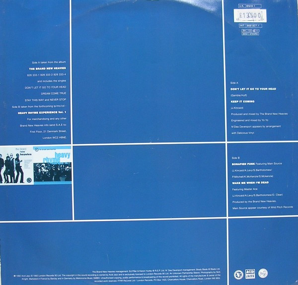 The Brand New Heavies Featuring N'Dea Davenport - Don't Let It Go To Your Head | Acid Jazz (BNHX 1) - 2 The Brand New Heavies Featuring N'Dea Davenport - Don't Let It Go To Your Head | Acid Jazz (BNHX 1) - 2