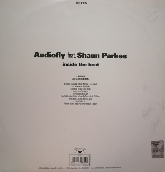 Audiofly Feat.  Shaun Parkes - Inside The Beat | Re»»Vox (RX 070) - 2