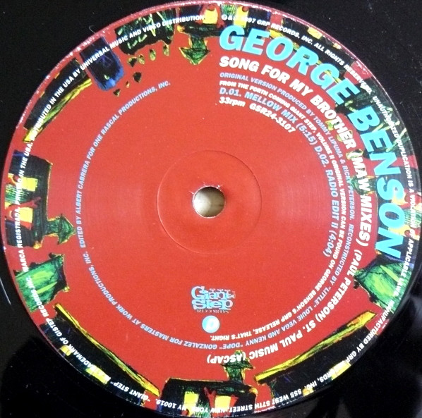 George Benson - Song For My Brother (MAW Mixes) | Giant Step Records (GSR24-3107) - 6