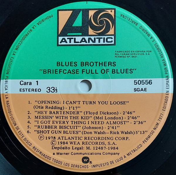 The Blues Brothers - Briefcase Full Of Blues | Atlantic (LB 50556) - 3 The Blues Brothers - Briefcase Full Of Blues | Atlantic (LB 50556) - 3