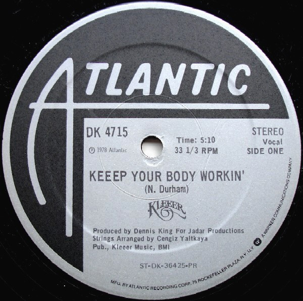 Kleeer - Keeep Your Body Workin' | Atlantic (DK 4715)