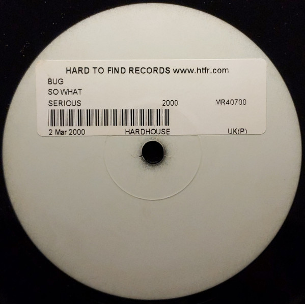 Bug - So What | Serious Records (SERR013) - 3