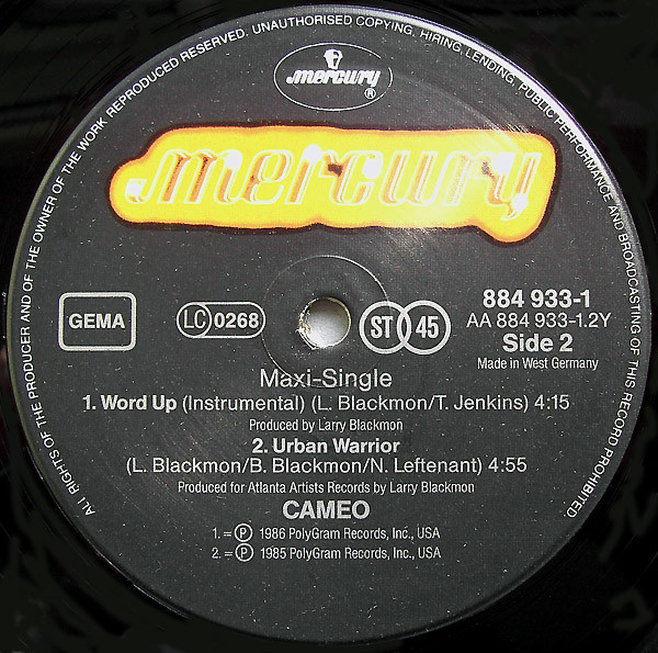 Cameo - Word Up! | Mercury (884 933-1) - 4