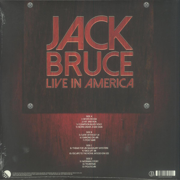 Jack Bruce - Live In America | Let Them Eat Vinyl (LETV302LP) - 2