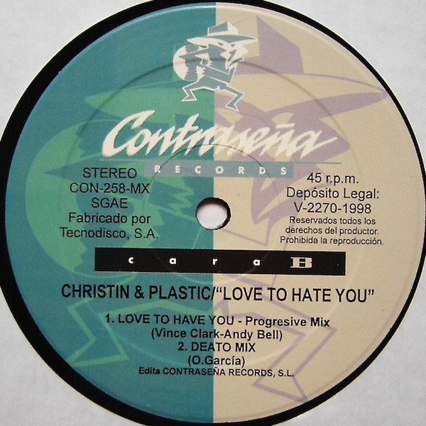 Christin & Plàstic - Love To Hate You | Contraseña Records (CON-258-MX) - 3 Christin & Plàstic - Love To Hate You | Contraseña Records (CON-258-MX) - 3