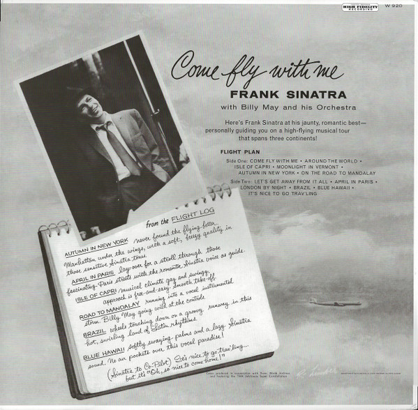 Frank Sinatra , Billy May And His Orchestra - Come Fly With Me | Capitol Records (W920) - 2
