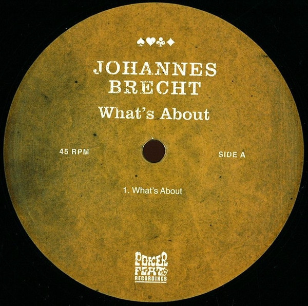 Johannes Brecht - What's About | Poker Flat Recordings (PFR143) Johannes Brecht - What's About | Poker Flat Recordings (PFR143)