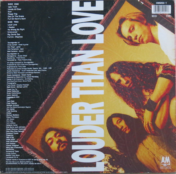Soundgarden - Louder Than Love | A&M Records (395252-1) - 2