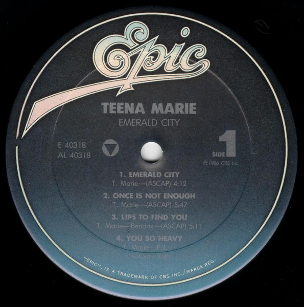 Teena Marie - Emerald City | Epic (FE 40318) - 3