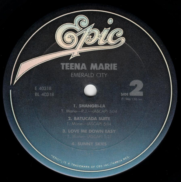 Teena Marie - Emerald City | Epic (FE 40318) - 4