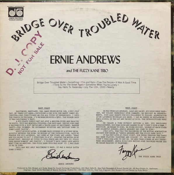 Ernie Andrews And The Fuzzy Kane Trio - Ernie Andrews Sings With The Fuzzy Kane Trio | Phil L.A. Of Soul (4002) - 2 Ernie Andrews And The Fuzzy Kane Trio - Ernie Andrews Sings With The Fuzzy Kane Trio | Phil L.A. Of Soul (4002) - 2