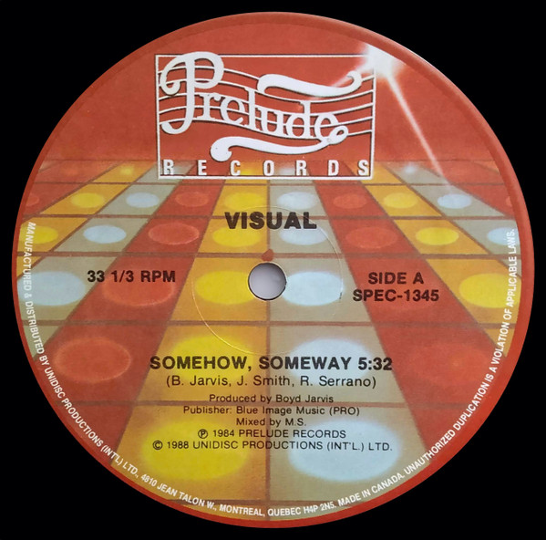 Visual - Somehow, Someway | Unidisc (SPEC-1345)