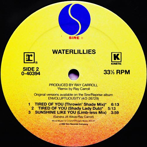 Waterlillies - Tired Of You | Sire (0-40394) - 3 Waterlillies - Tired Of You | Sire (0-40394) - 3