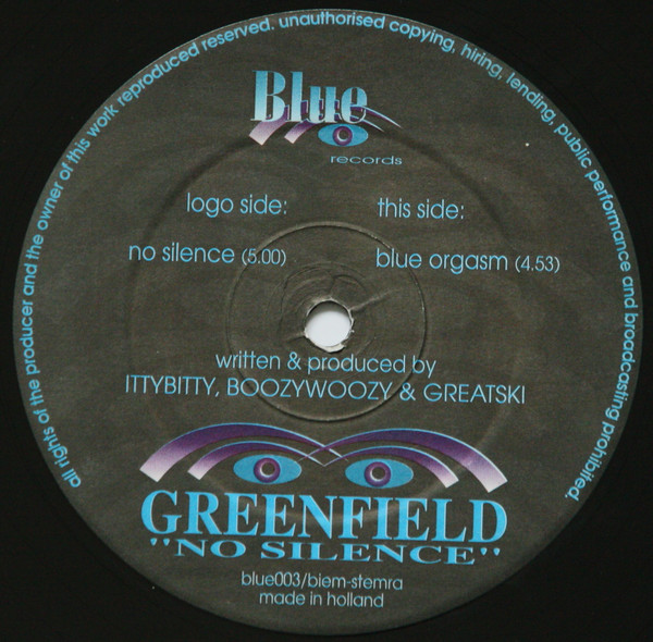 Greenfield - No Silence | Blue Records (blue003) - 3