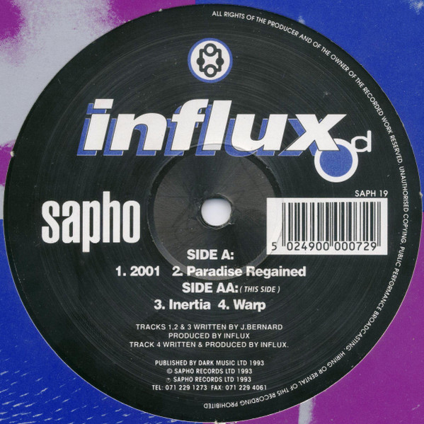 Influx - Od | Sapho (SAPH 19)