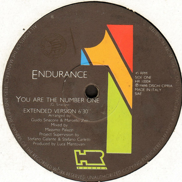 Endurance - You Are The Number One | HR Records (HR 10004)