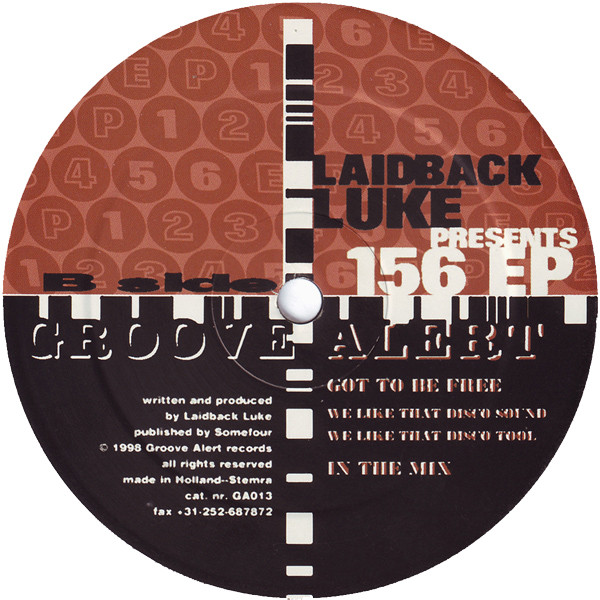 Laidback Luke - 156 EP | Groove Alert Records (GA013)