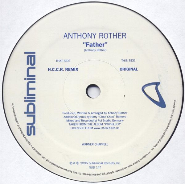 Anthony Rother - Father | Subliminal (SUB 147) - 3