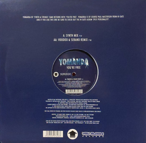 Yomanda - You're Free (Synth Mix / Voodoo & Serano Remix) | Incentive (CENT55T) - 2