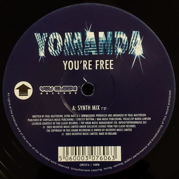 Yomanda - You're Free (Synth Mix / Voodoo & Serano Remix) | Incentive (CENT55T) - 3
