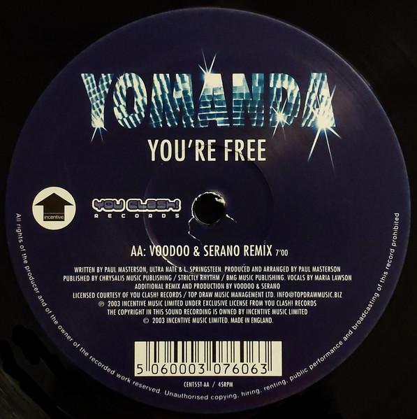 Yomanda - You're Free (Synth Mix / Voodoo & Serano Remix) | Incentive (CENT55T) - 4