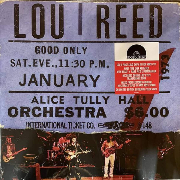 Lou Reed - Live At Alice Tully Hall (January 27, 1973 - 2nd Show) | RCA Victor (19439786871)