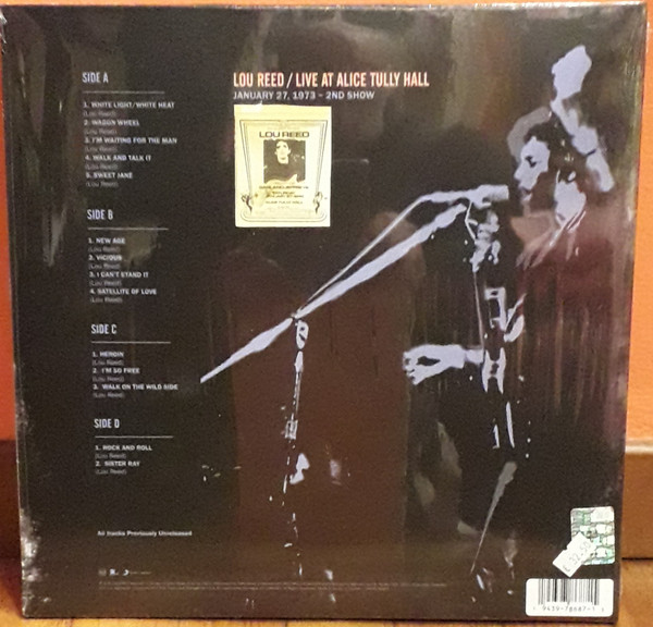 Lou Reed - Live At Alice Tully Hall (January 27, 1973 - 2nd Show) | RCA Victor (19439786871) - 2