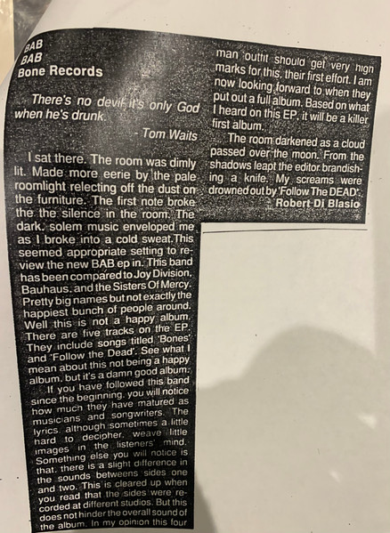Bab - Bab | Bone Records (Bone 01) - 4