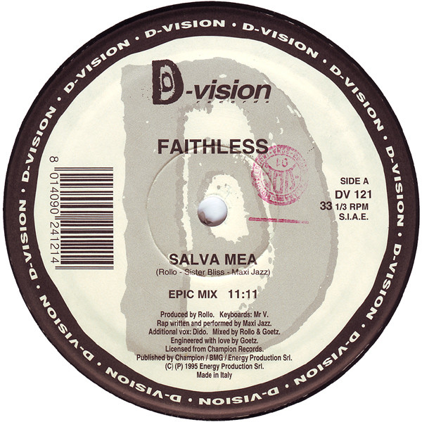 Faithless - Salva Mea | D:vision Records (DV 121) Faithless - Salva Mea | D:vision Records (DV 121)
