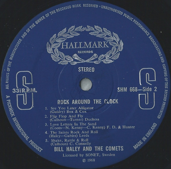 Bill Haley And His Comets - Rock Around The Clock | Hallmark Records (SHM 668) - 4