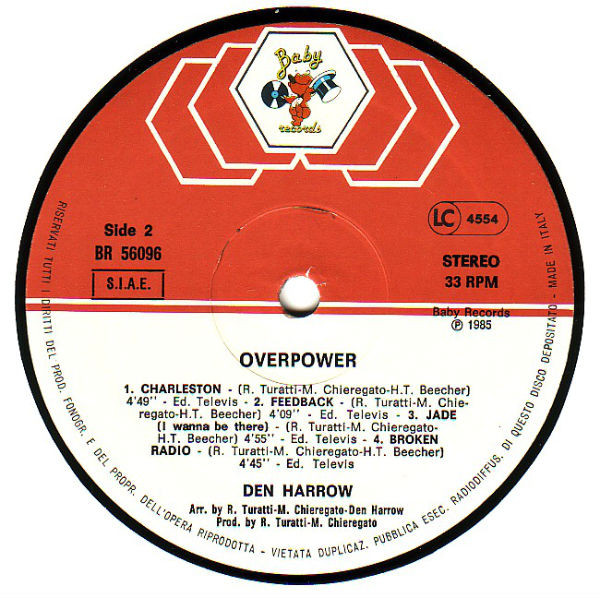 Den Harrow - Overpower | Baby Records (BR 56096) - 4 Den Harrow - Overpower | Baby Records (BR 56096) - 4