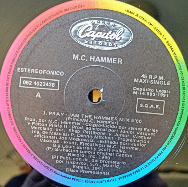 MC Hammer - Pray | Capitol Records (052 40 2343 6) - 3 MC Hammer - Pray | Capitol Records (052 40 2343 6) - 3
