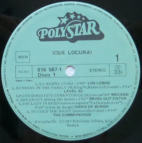 Various - ¡Qué Locura! | Polystar (816 588-1) - 3 Various - ¡Qué Locura! | Polystar (816 588-1) - 3