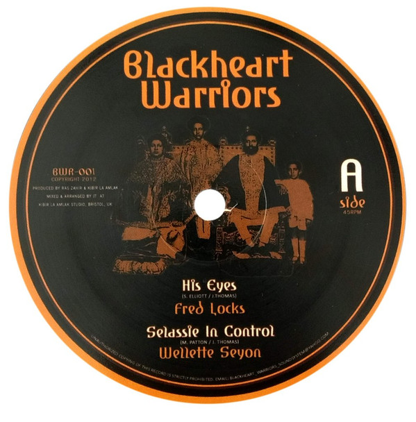 Fred Locks / Wellette Seyon / I-Jah Solomon / Kibir La Amlak - His Eyes / Selassie In Control / Jahovia / Crown Him The King | Blackheart Warriors (BWR-1001) - main