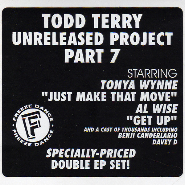 Todd Terry - Unreleased Project Part 7 | Freeze Dance (TNT-36)