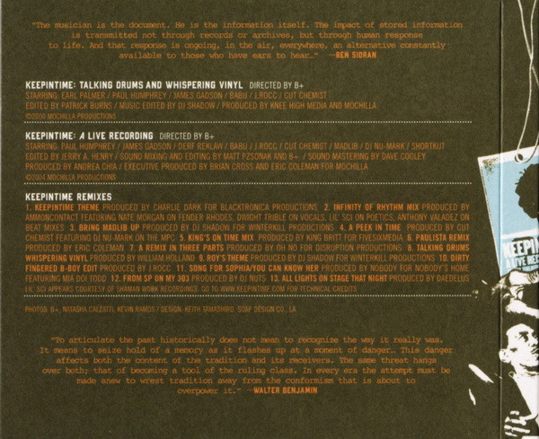 Various - Keepintime: A Live Recording | Ninja Tune (ZEN CD111) - 4 Various - Keepintime: A Live Recording | Ninja Tune (ZEN CD111) - 4