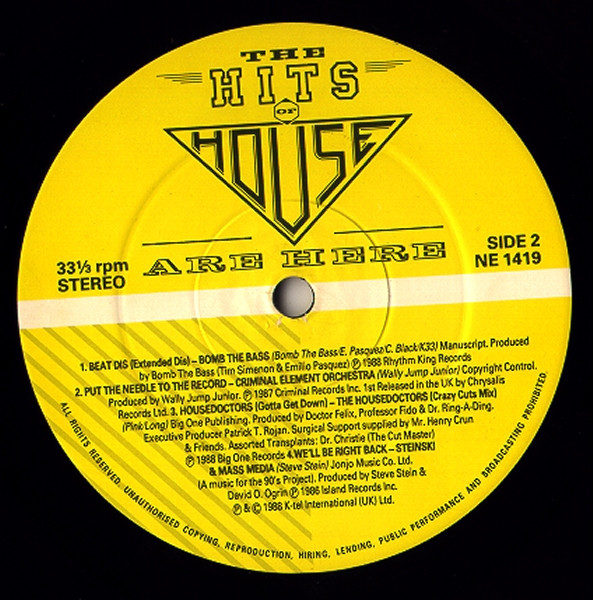 Various - The Hits Of House Are Here | K-Tel (NE 1419) - 4