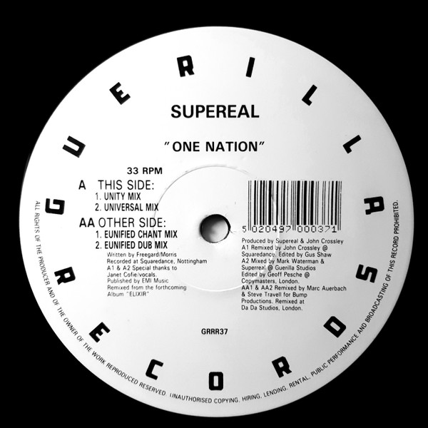 Supereal - One Nation | Guerilla (GRRR37) - main