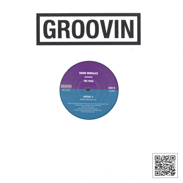 David Morales Presents The Face - Needin' U | Groovin Recordings (GR-12129)